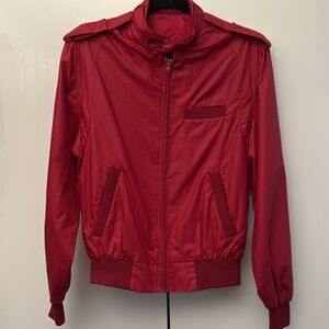 Vintage Porsha by Winer red burgundy flight bomber jacket size 38
